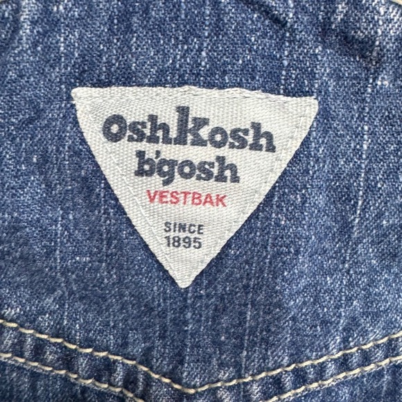 OshKosh Bgosh Denim Overalls Dress Girls Size 2 Vestbak Vintage. - Picture 2 of 7